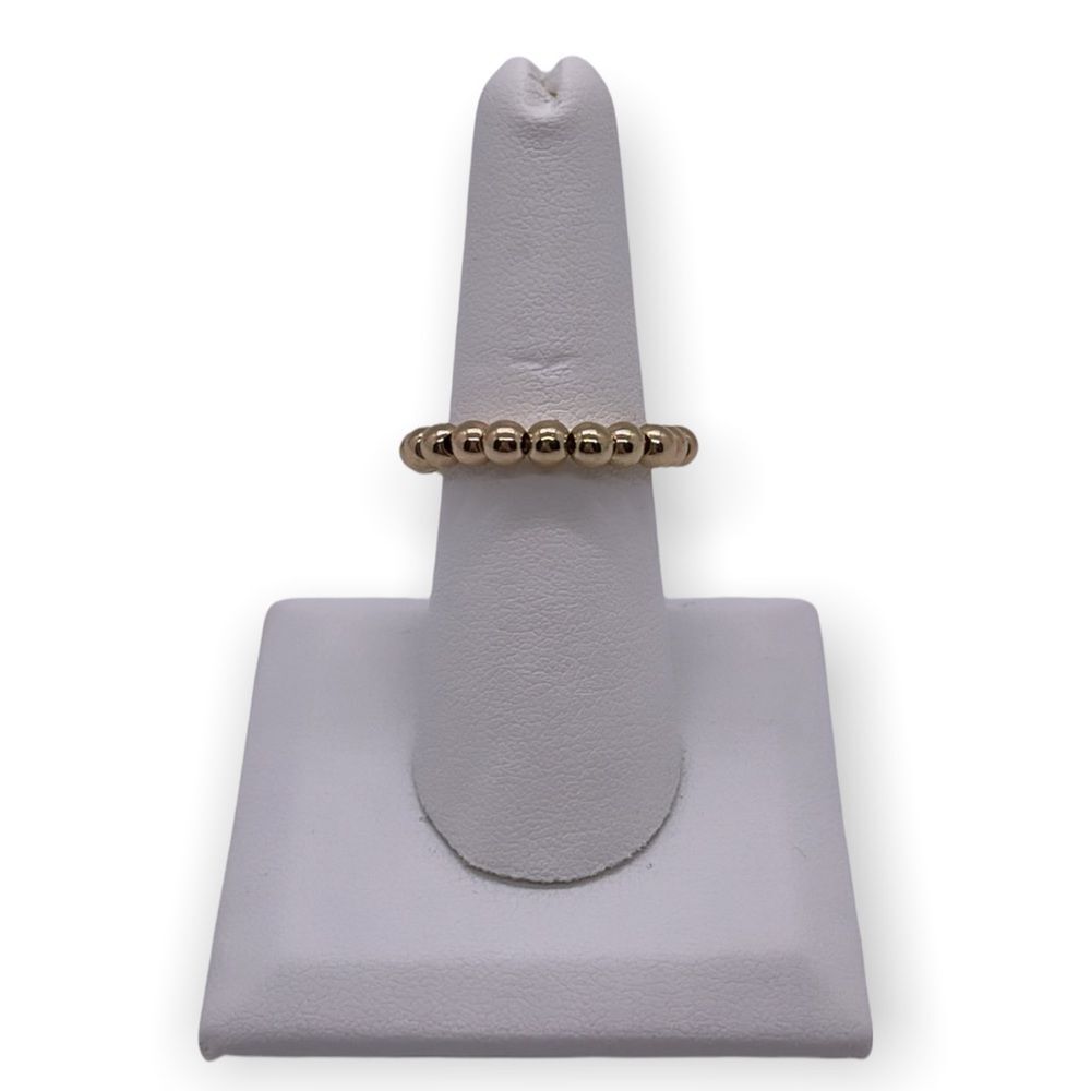 NWT Wool + Pepper Co. Gold Beaded Stackable Ring
